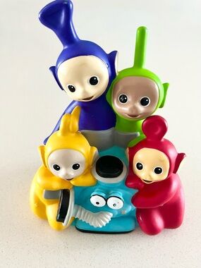 VTG 1996 "Teletubbies" Rubber PVC Coin Bank / Money Bank - (7 inch / 18 cm)